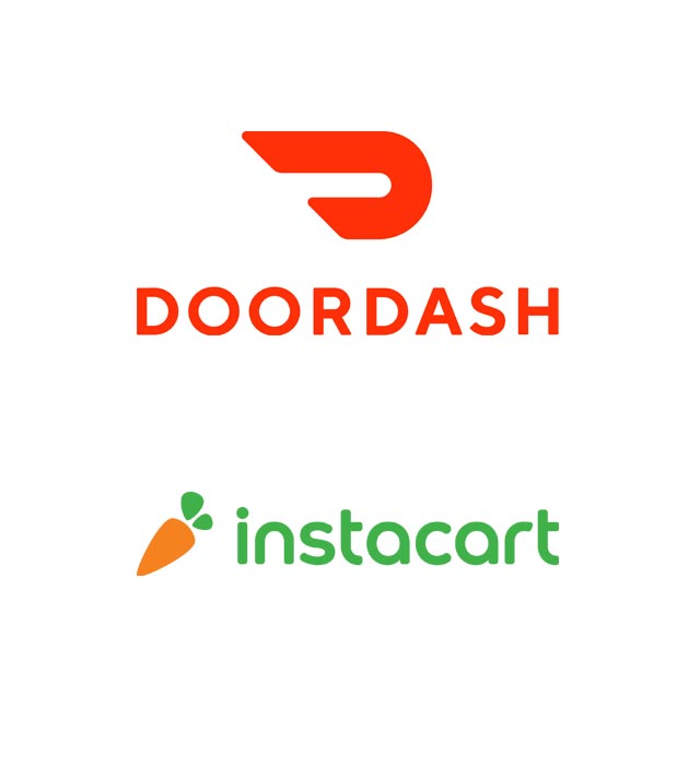 Our partner logos: Doordash, Instacart